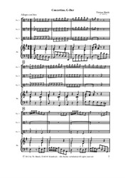 Concertino, G-Dur, für 3 Bratschen und B.c. (Gesamtpartitur)