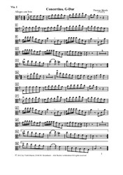 Concertino, G-Dur, Viola I (Violine I)
