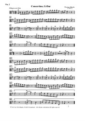 Concertino, G-Dur, Viola II (Violine II)
