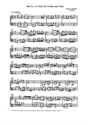 Duo Nr.2, C-Dur, für Violine und Viola
