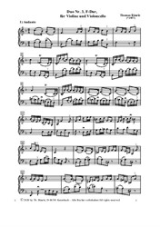 Duo Nr.3, F-dur, für Violine und Violoncello